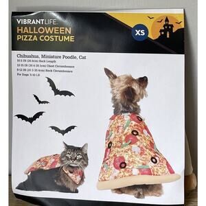 Vibrant Life Halloween Dog Costume and Cat Costume: Pizza, Size XS